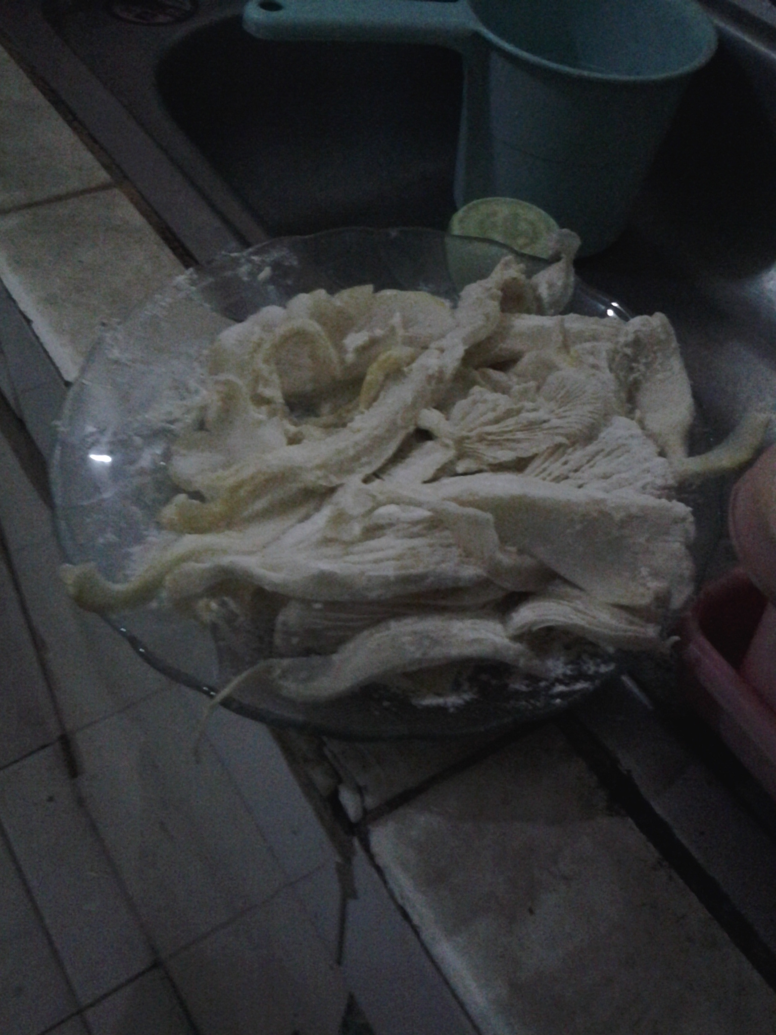 suwir jamur dan kasi tepung kobe